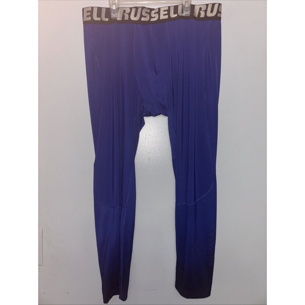 Russell Men’s Blue Athletic Compression Pants Size 2XL (44-46).